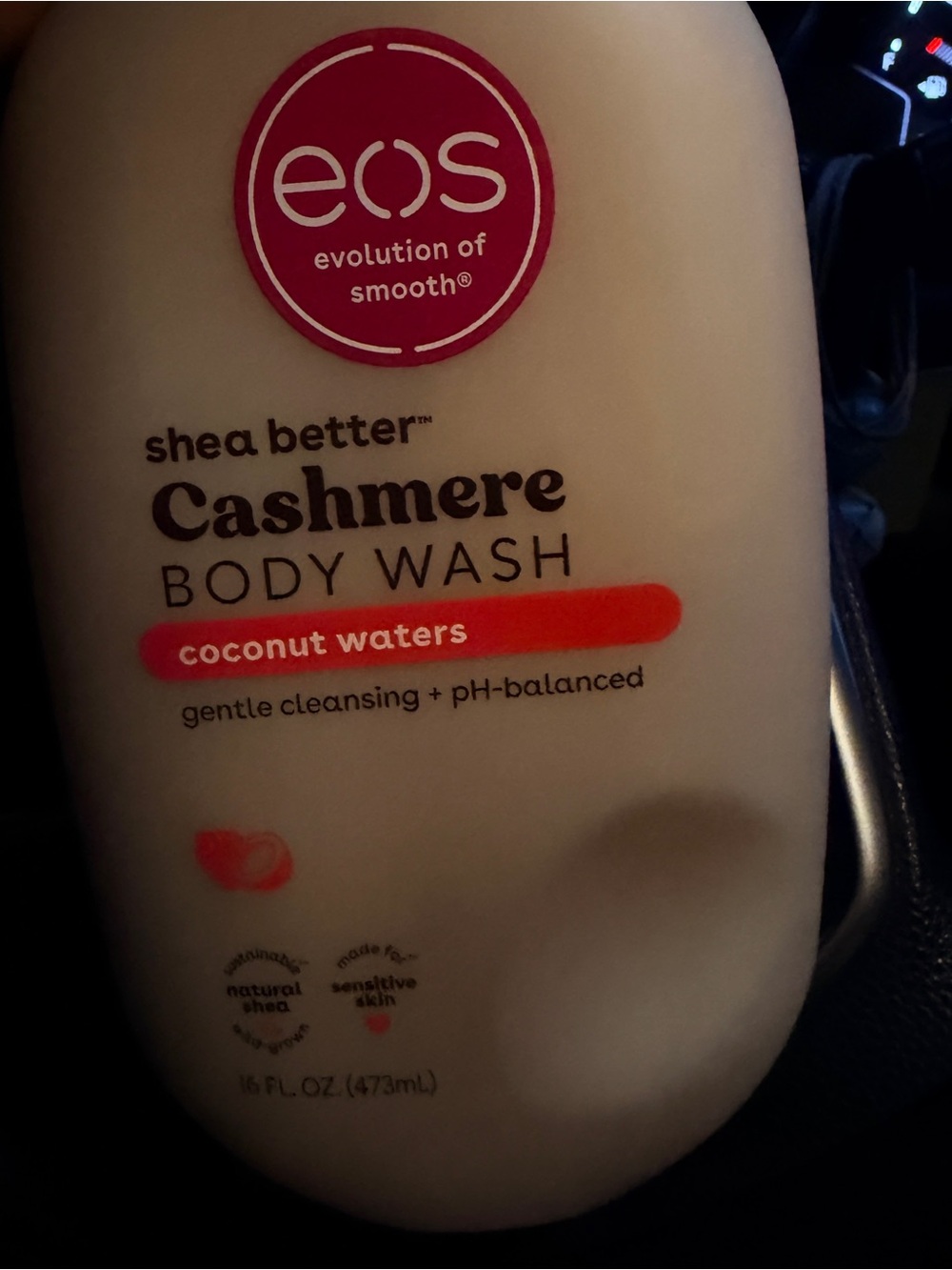eos Cashmere Body Wash Coconut Waters – Cream & Pink Accents